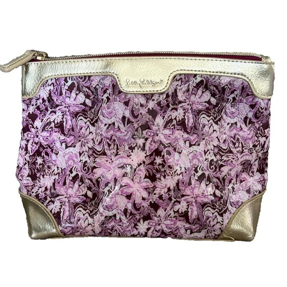 NEW Lily Pulitzer GWP Pouch Clutch - Mulberry #014090 - Picture 1 of 4